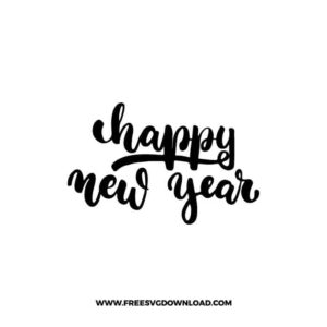 Happy New Year Bold Script Lettering