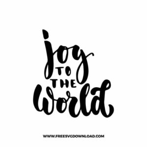 Joy to the World Cursive Lettering