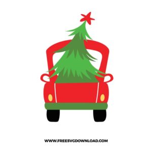 Christmas Truck Back View
