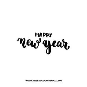 Happy New Year Simple Script Lettering
