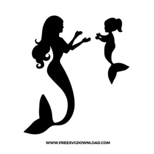 Mermaid Mother and Baby