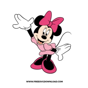 Minnie Mouse Waving Cartoon