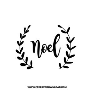 Noel with Leaf Wreath