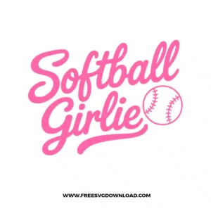 Softball Girlie SVG