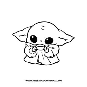 Baby Yoda Drinking