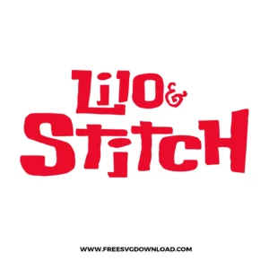 Lilo Stitch Logo Red