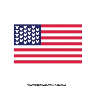 Mickey Mouse American Flag