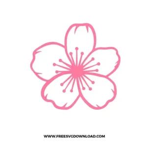Cherry Blossom Outline Cricut