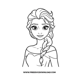 Frozen Queen Elsa Outline