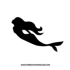Floating Mermaid Silhouette