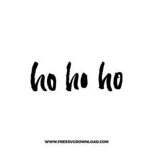 Ho Ho Ho Script Lettering