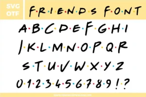 Friends Font and SVG File