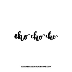 Ho Ho Ho Script Lettering