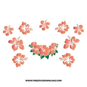 Hibiscus Flower Starbucks Wrap