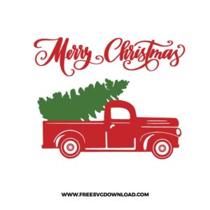 Merry Christmas Vintage Truck