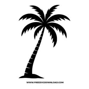 Coconut Tree Silhouette SVG