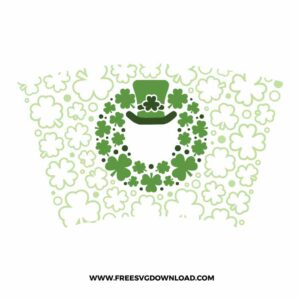 St Patricks Clover Hat Starbucks Wrap