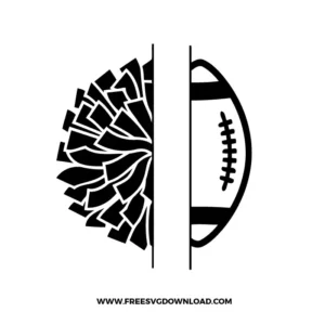 Football Cheer Pom Pom Monogram