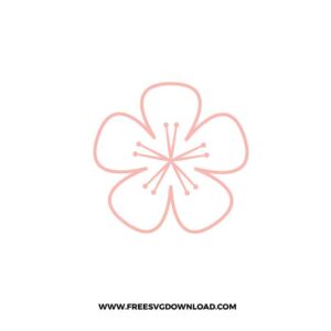 Cherry Blossom Outline