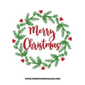 Mistletoe Wreath Merry Christmas