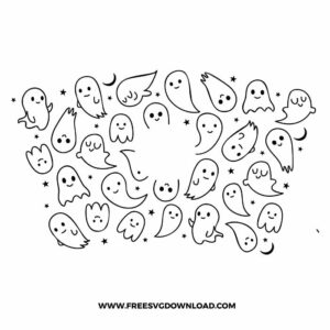 Smiling Ghost Starbucks Wrap