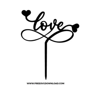 Love Cake Topper