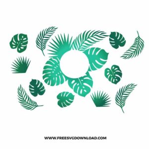 Tropical Leafs Starbucks Wrap
