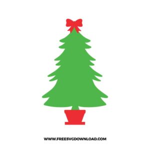 Christmas Tree Red Ribbon