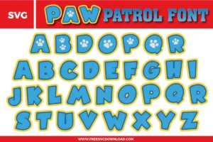 Paw Patrol Font and SVG File