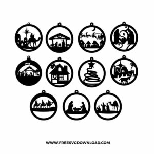 Nativity Scene Christmas Ornament