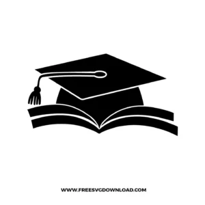 Graduation Cap and Book SVG