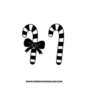 Candy Cane Silhouette