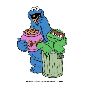 Cookie Monster and Oscar the Grouch