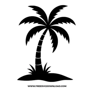 Island Palm Tree SVG