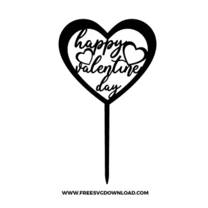 Happy Valentines Day Cake Topper