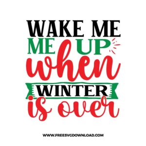 Wake Me Up Winter Quote with Banner
